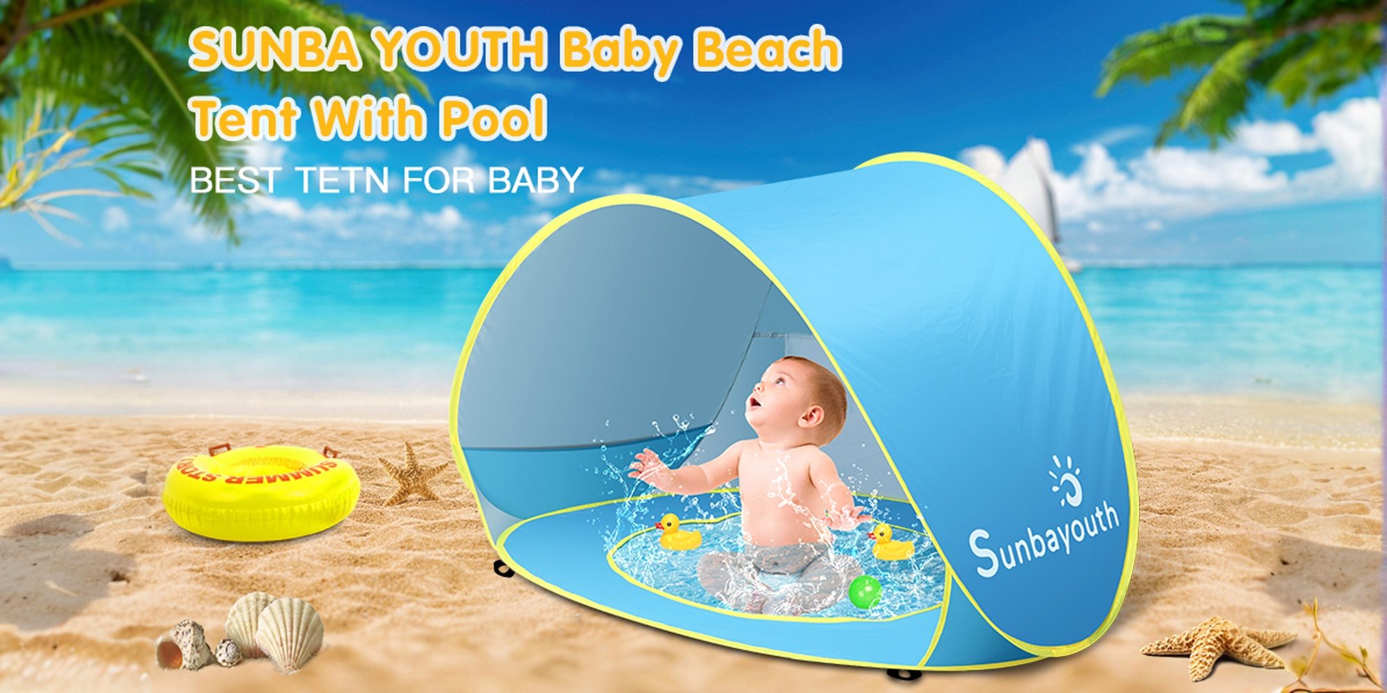 Baby Beach Tent with Mini Swimming Pool